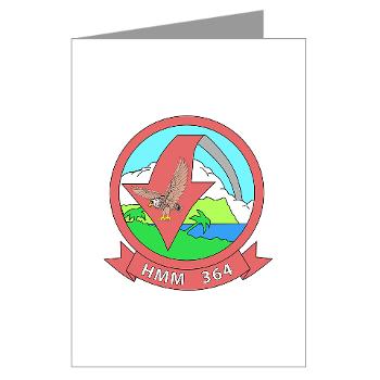 MMHS364 - M01 - 02 - Marine Medium Helicopter Squadron 364 - Greeting Cards (Pk of 10) - Click Image to Close